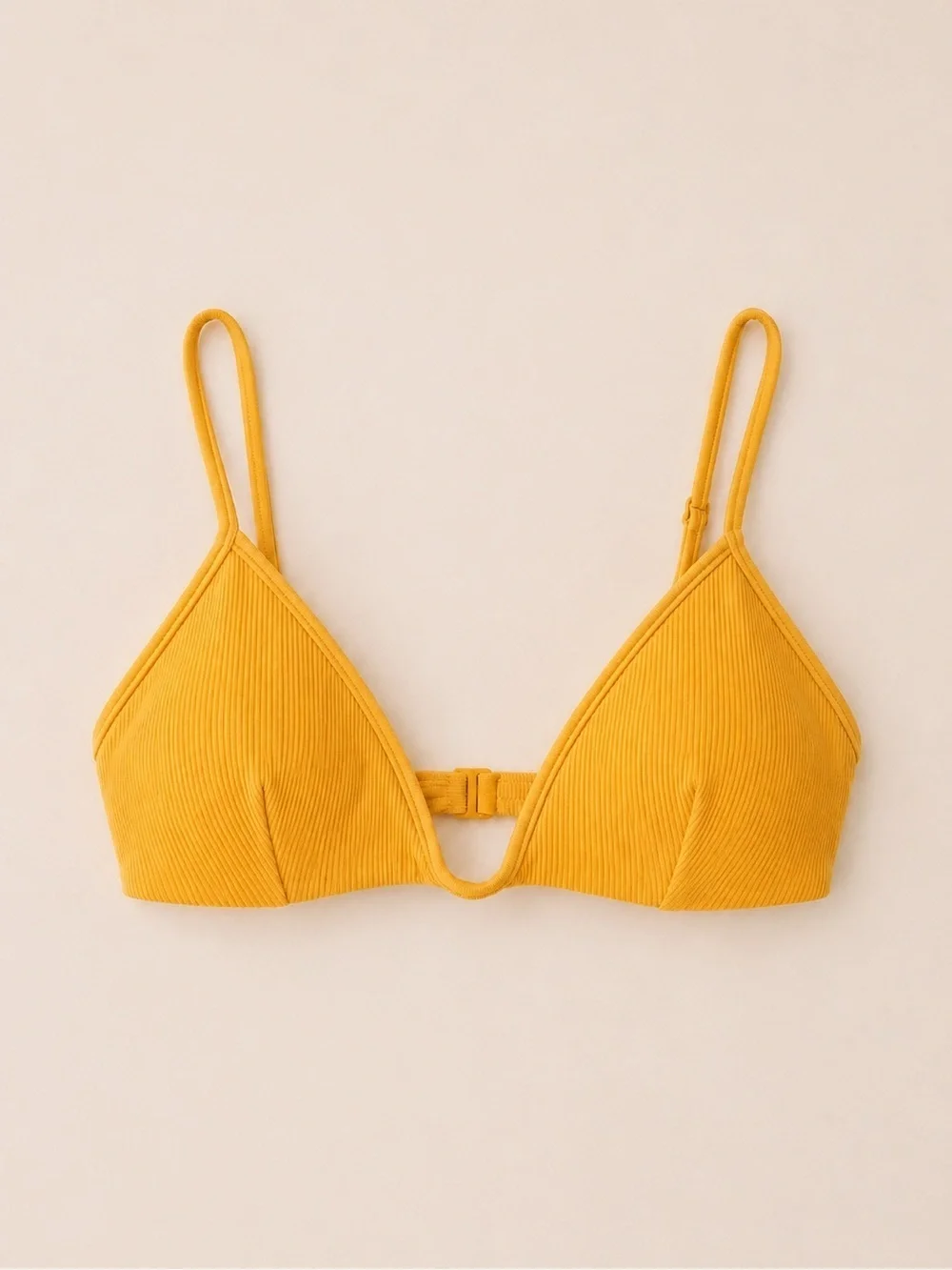 L*SPACE Helena Triangle Bikini Top Sunshine Gold